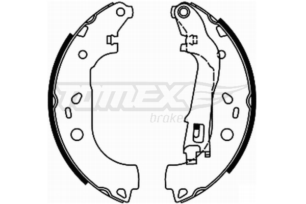 Sada brzdových čelistí TOMEX Brakes